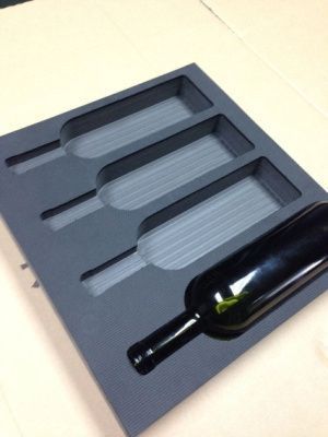 红酒内衬海绵包装盒 酒品内衬EVA雕刻防震包装盒产品 永兴鑫制品 图片_高清大图 